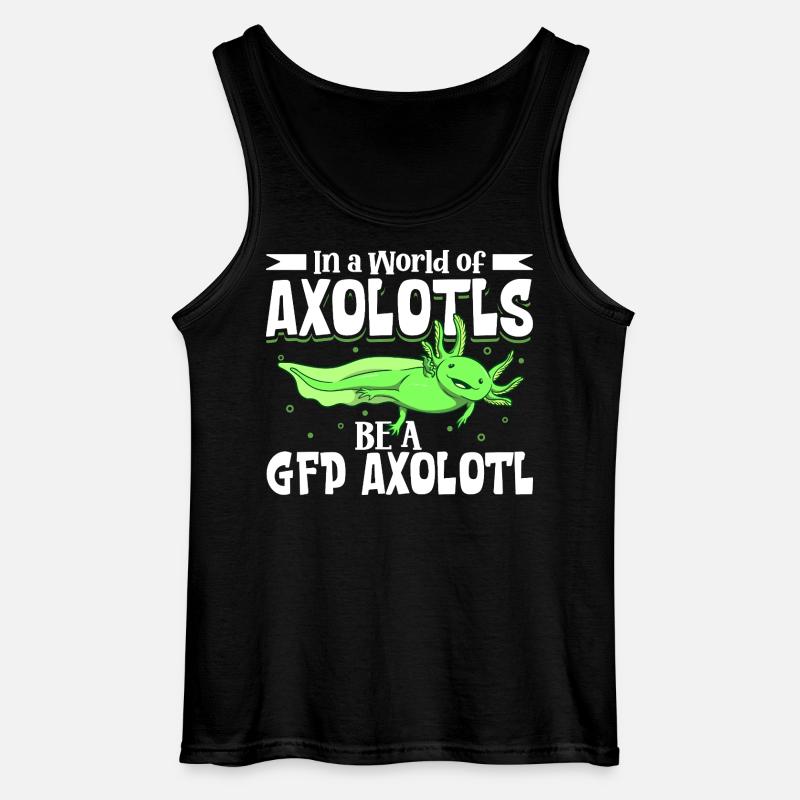 Be a GFP Axolotl - Gildan Men’s Tank Top - black