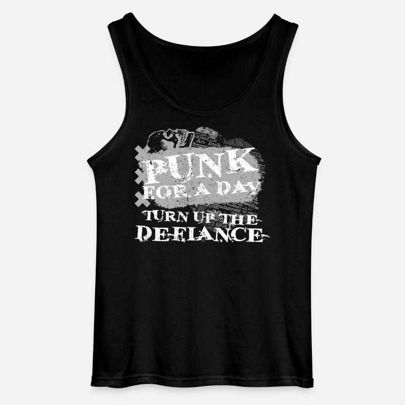 Punk For A Day - Gildan Männer Tank Top - Schwarz