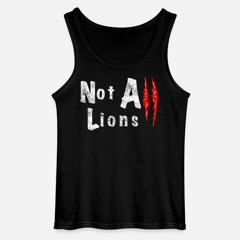 Nicht Alle Löwen 2... - Gildan Männer Tank Top - Schwarz