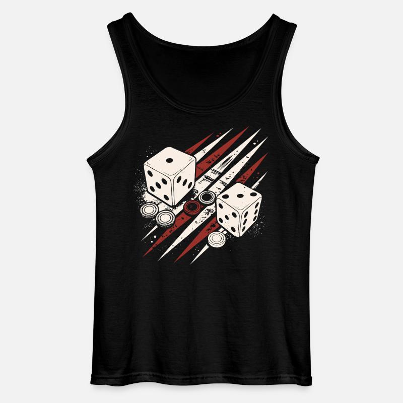 Backgammon | Brettspiel | Geschenk - Gildan Männer Tank Top - Schwarz