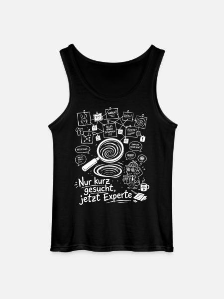 Nur Kurz Gesucht - Gildan Männer Tank Top - Schwarz