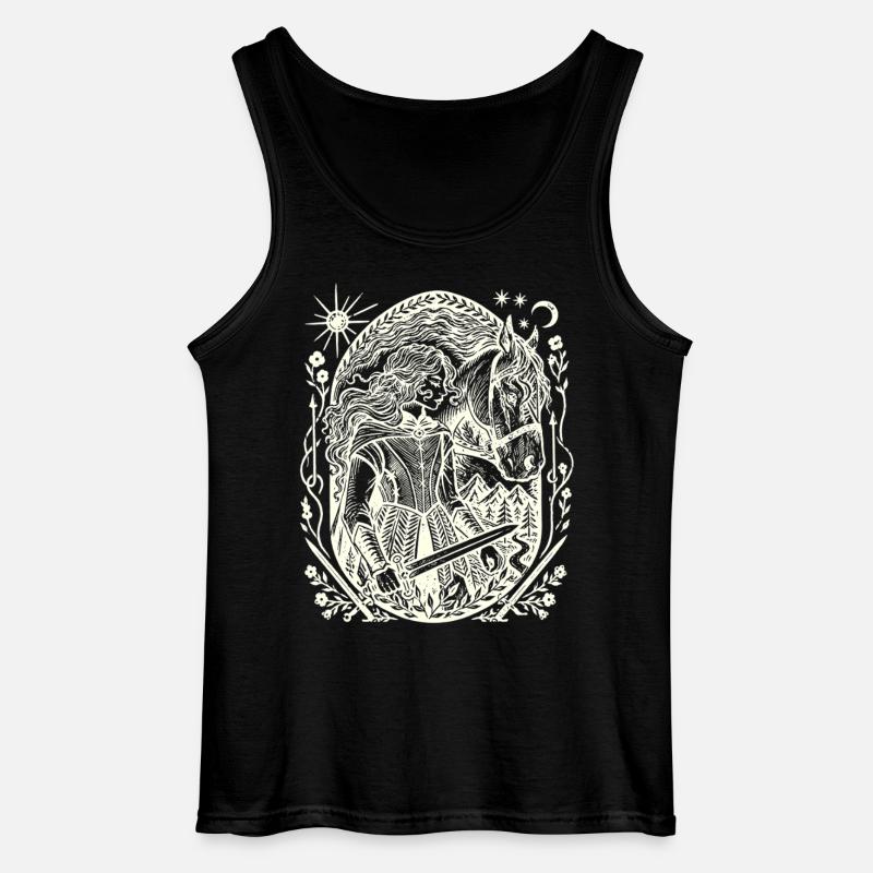 Moonlight Forest Magic Circle - Gildan Men’s Tank Top - black