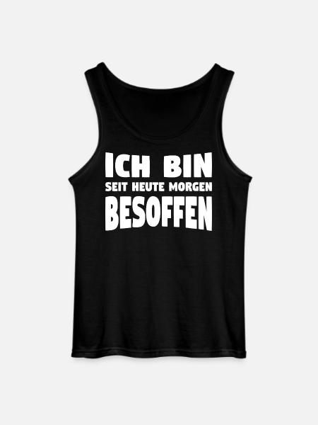 Lustige Sauf Sprüche - Gildan Männer Tank Top - Schwarz