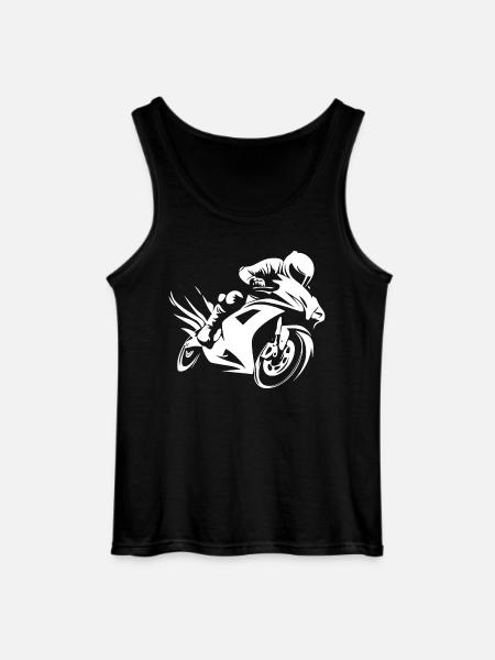 Motorcycle Motorcycle Rider - Gildan Men’s Tank Top - black