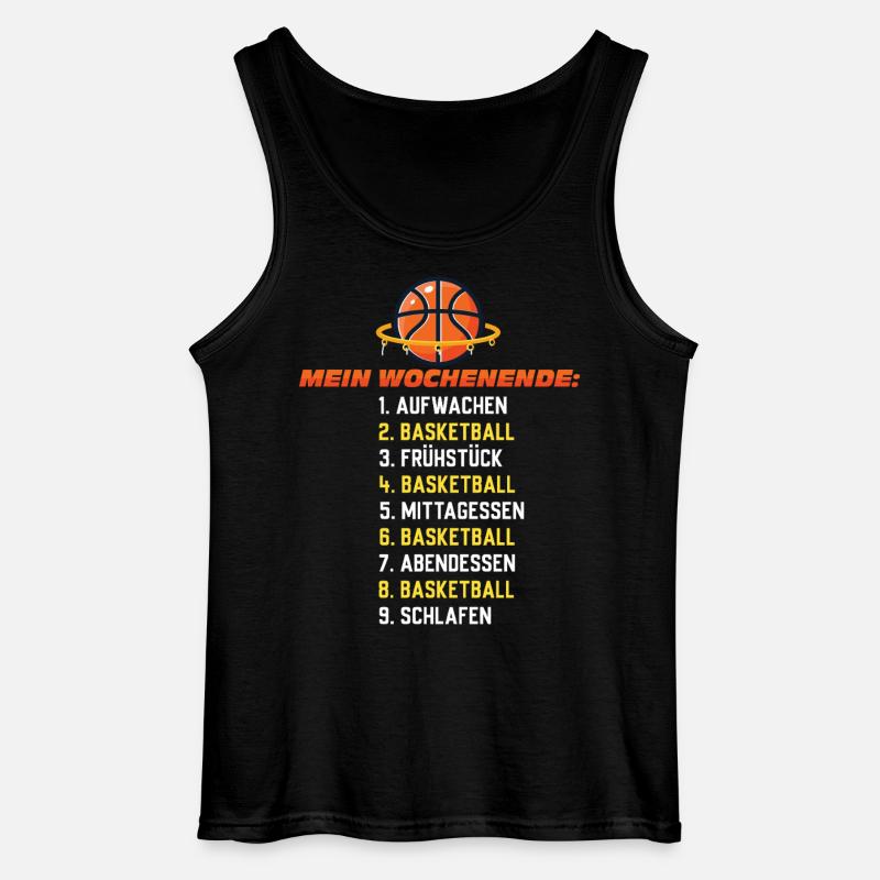 Basketball Weekend – Geschenkidee - Gildan Männer Tank Top - Schwarz