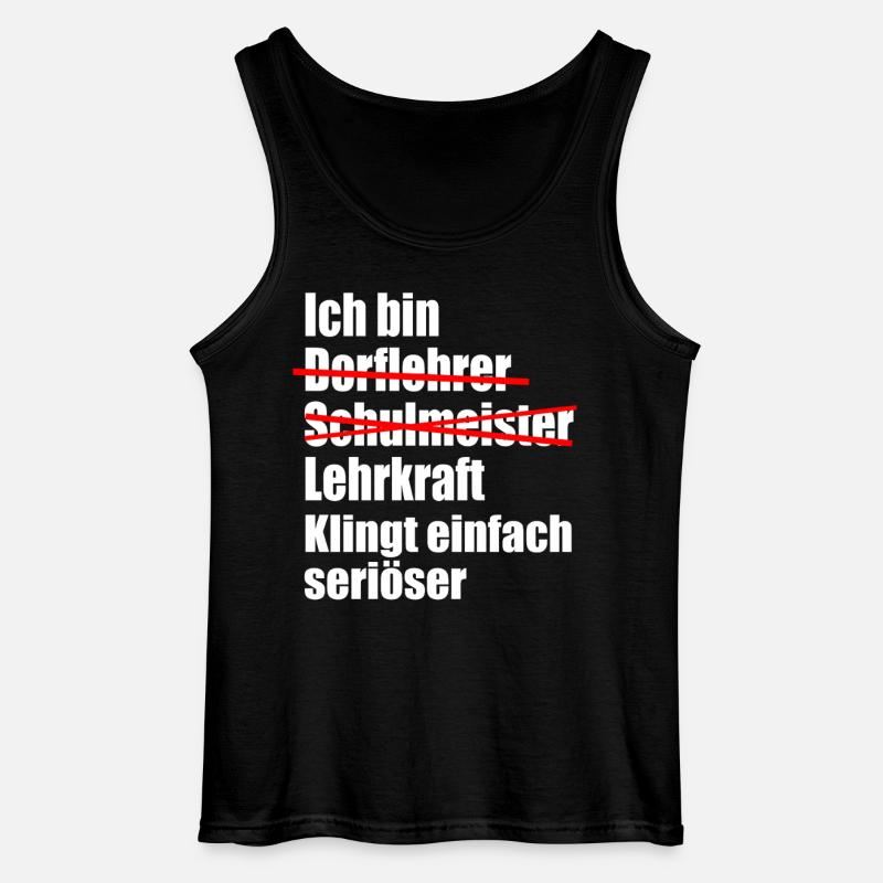 Lehrer Studium Abschluss bestanden - Gildan Männer Tank Top - Schwarz