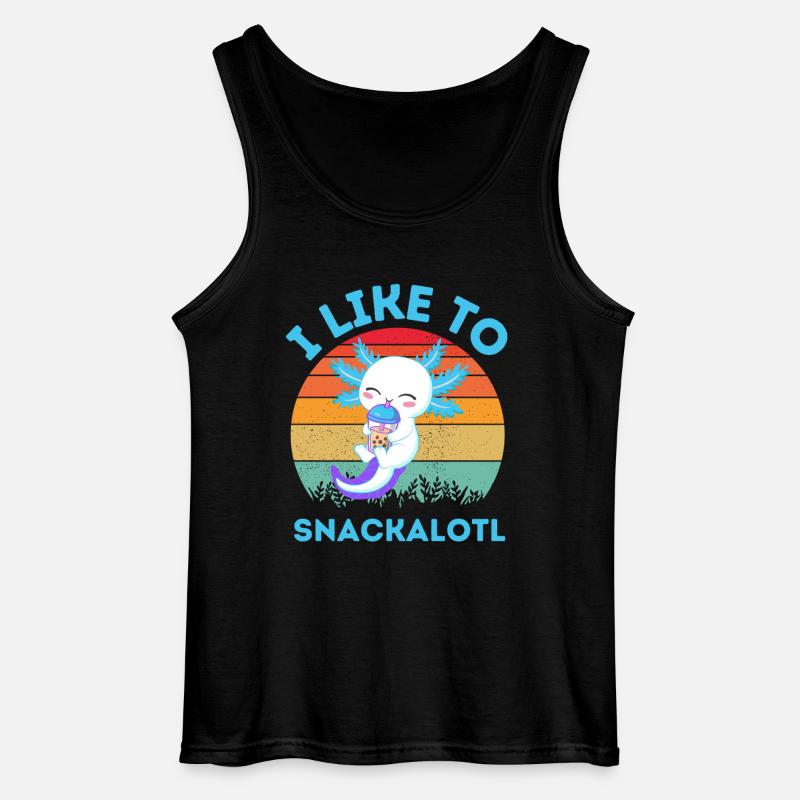 Kawaii Snackheld Bubble Tea - Gildan Männer Tank Top - Schwarz