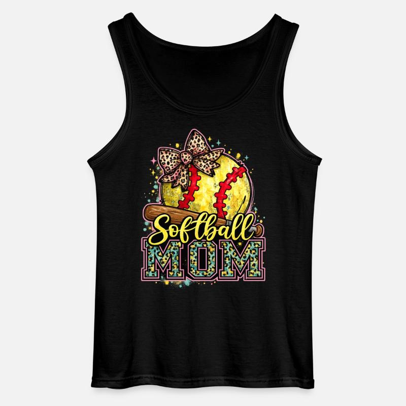 Softball-Mama: Trendige Mama-Softball-Geschenk - Gildan Männer Tank Top - Schwarz