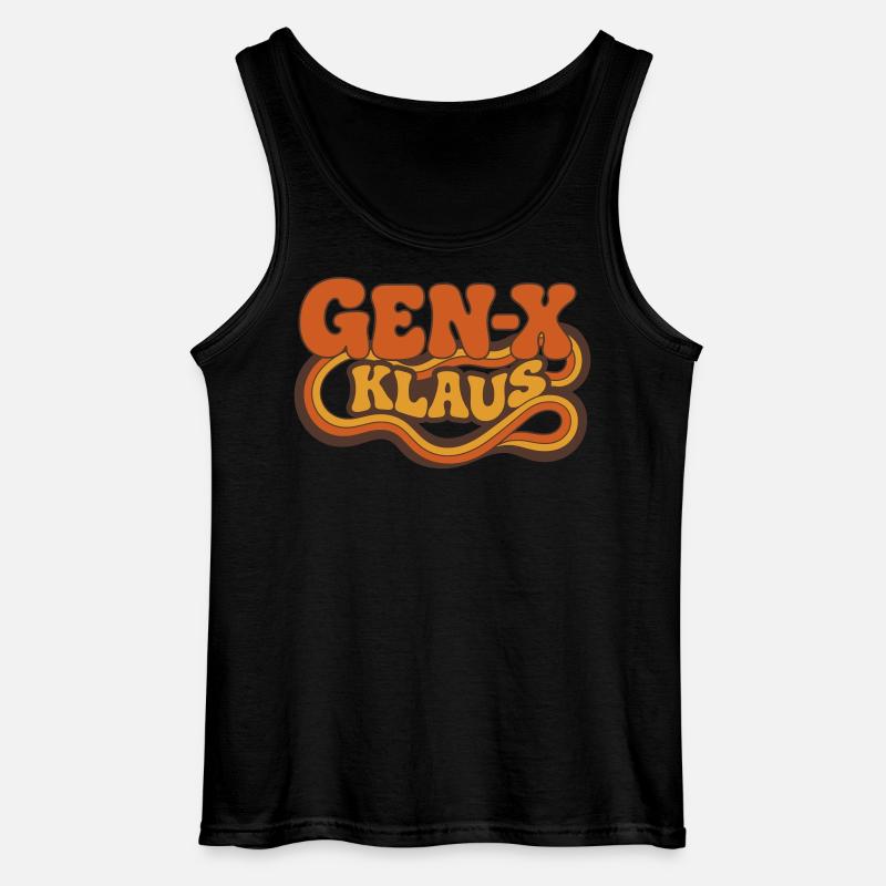 Gen-X Klaus: Psychedelic Retro - Gildan Männer Tank Top - Schwarz