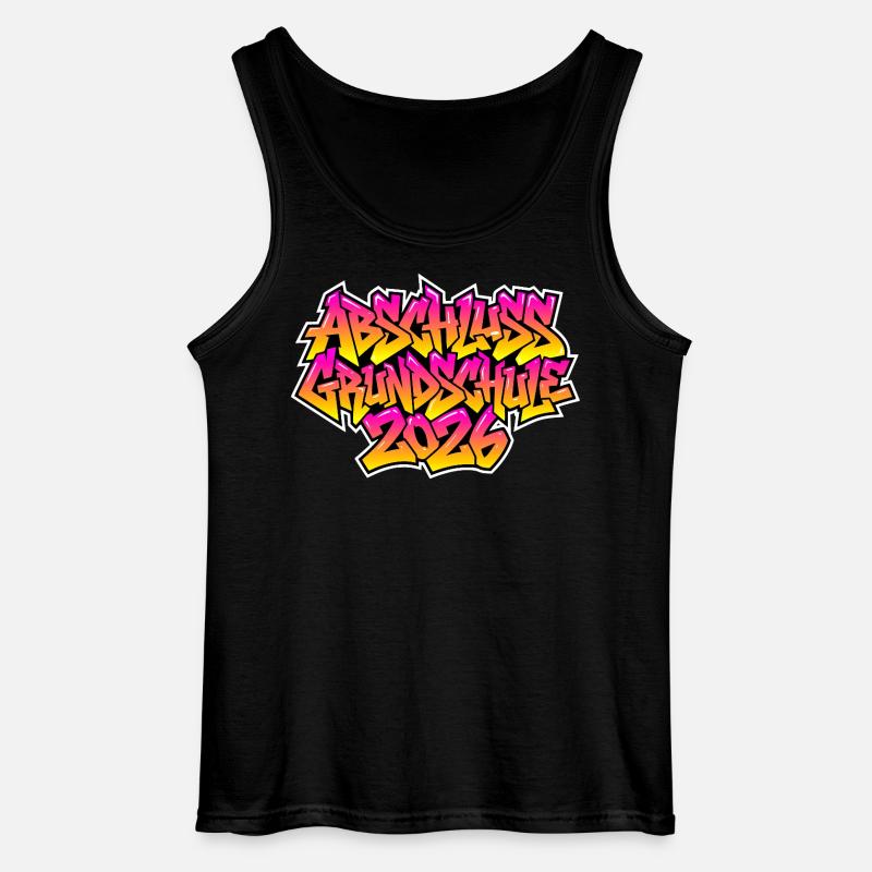 Grundschule Abschluss 2026 Graffiti - Gildan Männer Tank Top - Schwarz