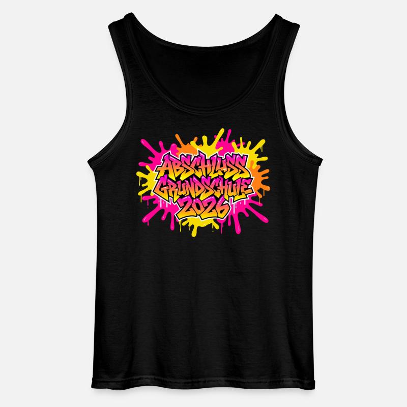Elementary School Graduation 2026 Graffiti - Gildan Men’s Tank Top - black