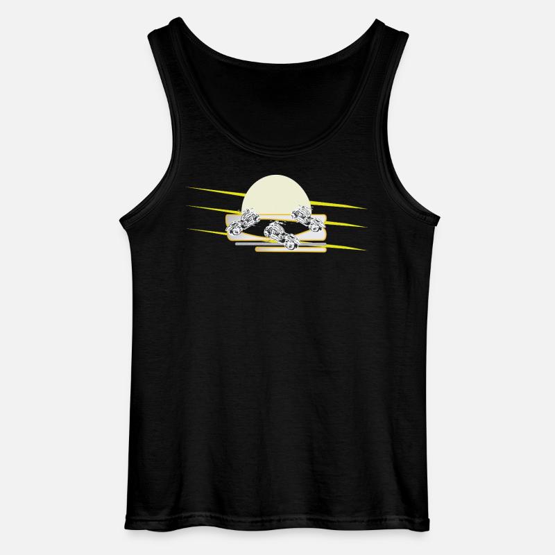 Biker Motorrad Chopper - Gildan Männer Tank Top - Schwarz