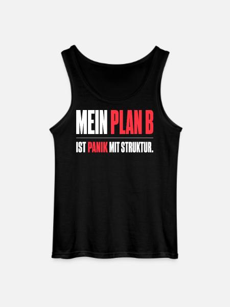 Mein Plan B - Gildan Männer Tank Top - Schwarz