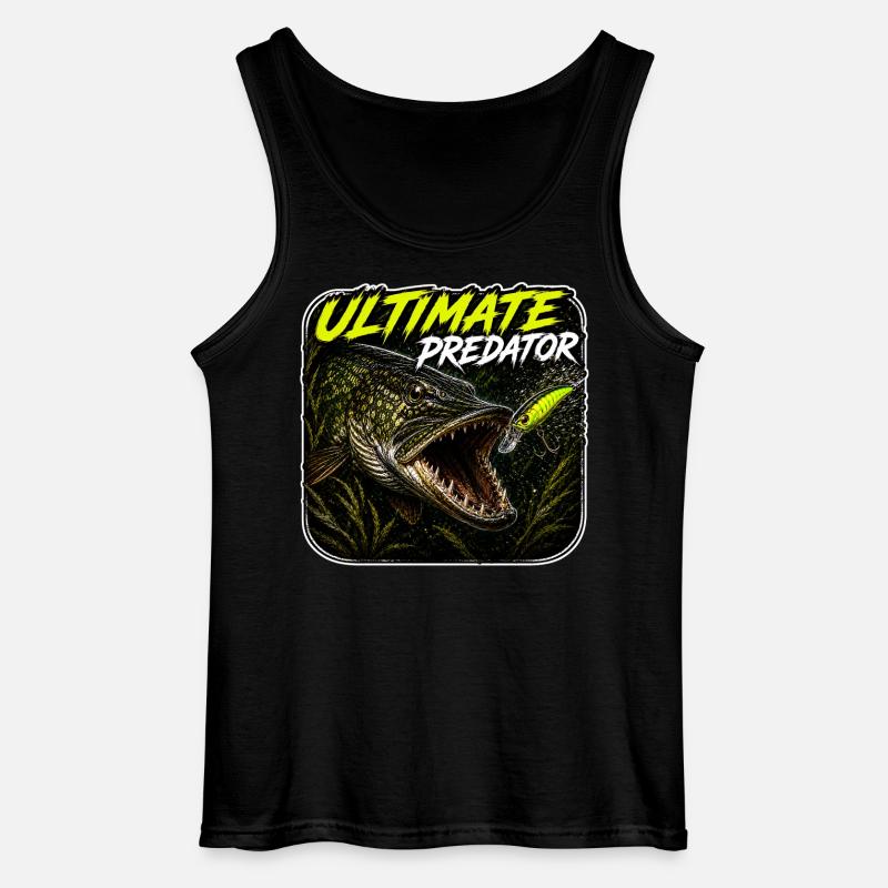 Ultimatives Predator-Hechtfang-Design - Gildan Männer Tank Top - Schwarz