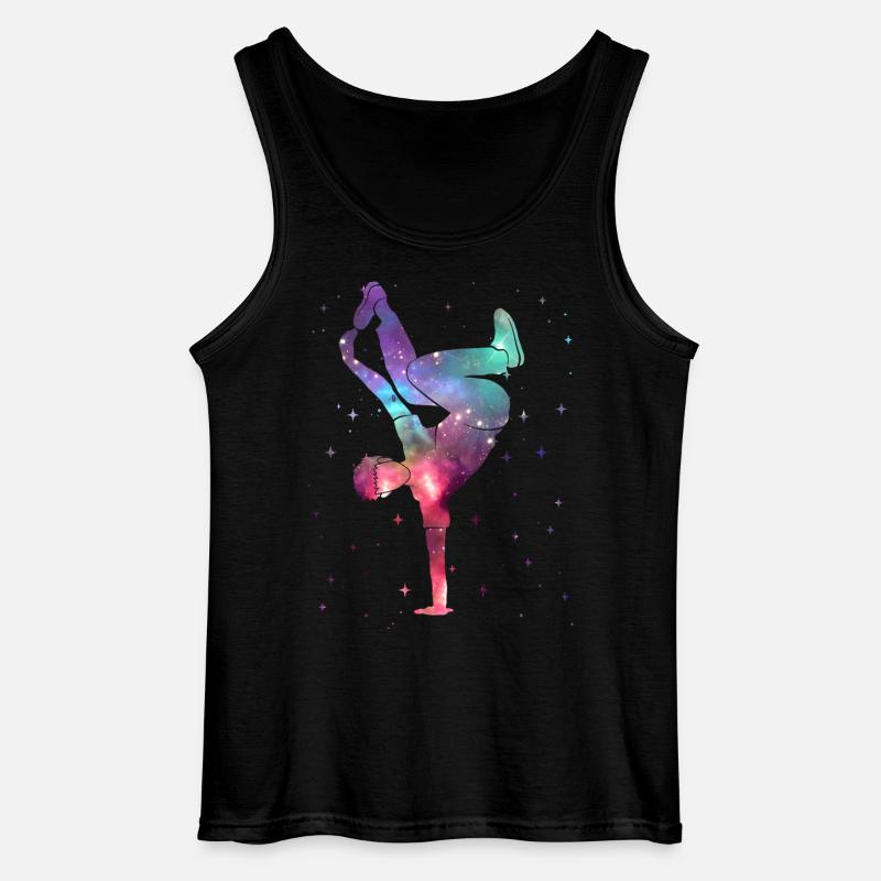Breakdancing Breakdancer Weltraum Breakdance - Gildan Männer Tank Top - Schwarz
