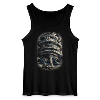 Sturmjäger Meteorologe - Gildan Männer Tank Top - Schwarz - Vorne - AI Model Male 185 dark (185cm)