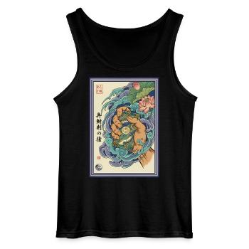 Ripping Booster Packs Trading Card Binder Hero - Gildan Men’s Tank Top - black - Front - AI Model Male 185 dark (185cm)