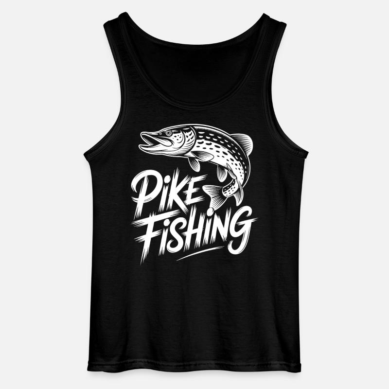 Springender Hecht - Gildan Männer Tank Top - Schwarz