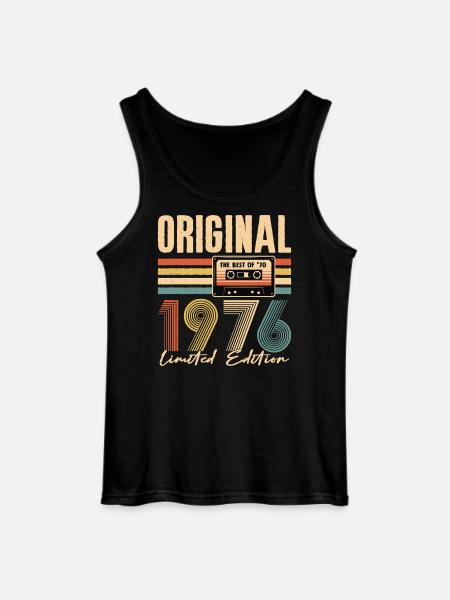 50th birthday, 50 years - Gildan Men’s Tank Top - black