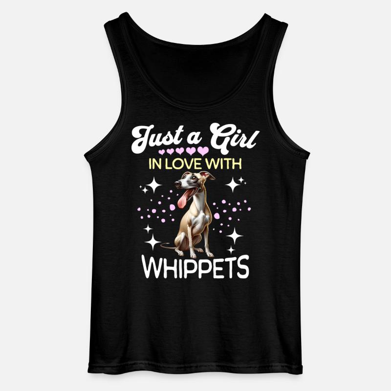 Windhund Mädchen - Gildan Männer Tank Top - Schwarz