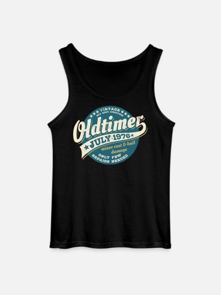 Classic car July 1976 | Birthday Gift - Gildan Men’s Tank Top - black
