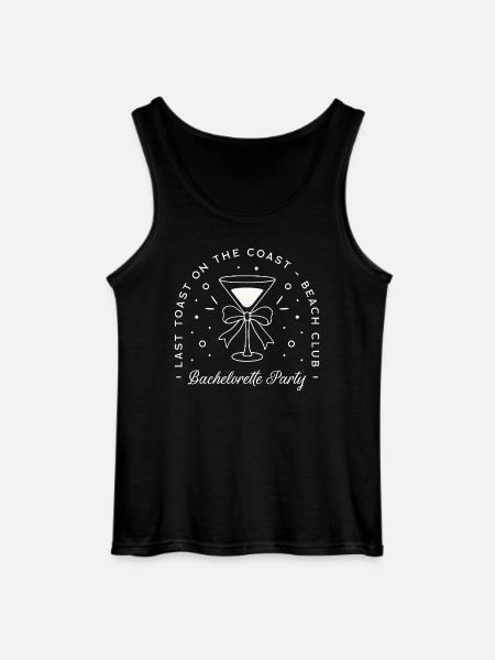 Bachelorette party beach club - Gildan Men’s Tank Top - black