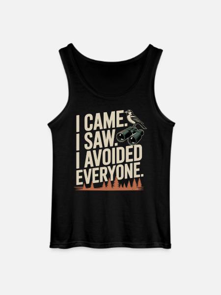 I came. I saw. All avoided. - Gildan Men’s Tank Top - black