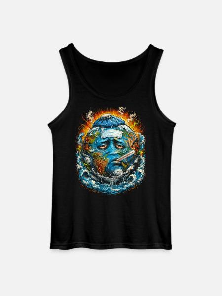 Climate Change Global Warming Environmental Protection - Gildan Men’s Tank Top - black