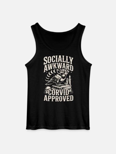 Socially Awkward Owls Design - Gildan Men’s Tank Top - black