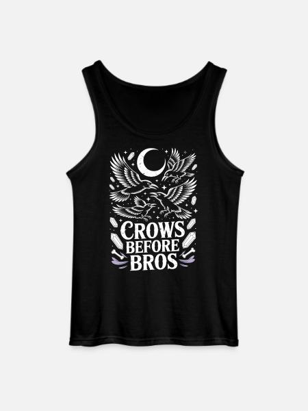 Crows before Bros Moonlit Night - Gildan Men’s Tank Top - black