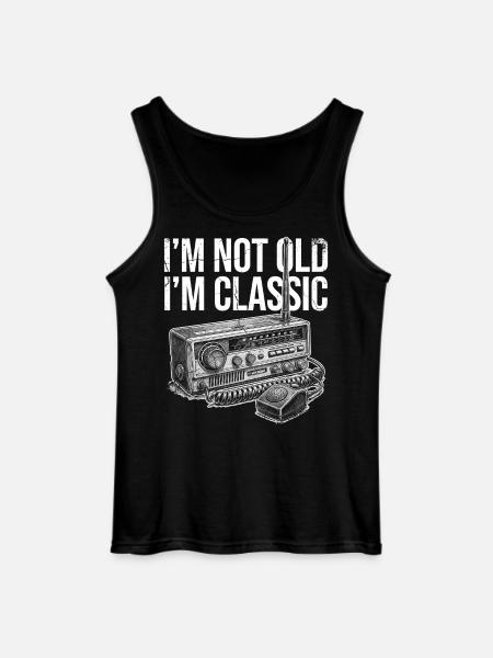 Not Old, I'm Classic Radio - Gildan Men’s Tank Top - black