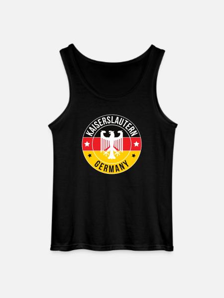 Kaiserslautern Eagle Badge Germany - Gildan Men’s Tank Top - black