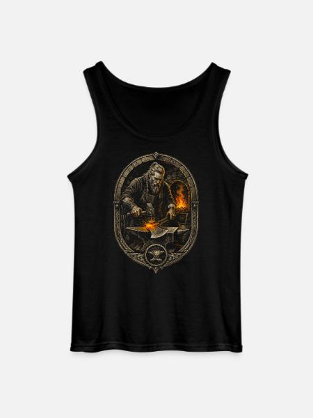 Forgeron, ferrage, maréchal-ferrant viking - Débardeur Gildan Homme - noir