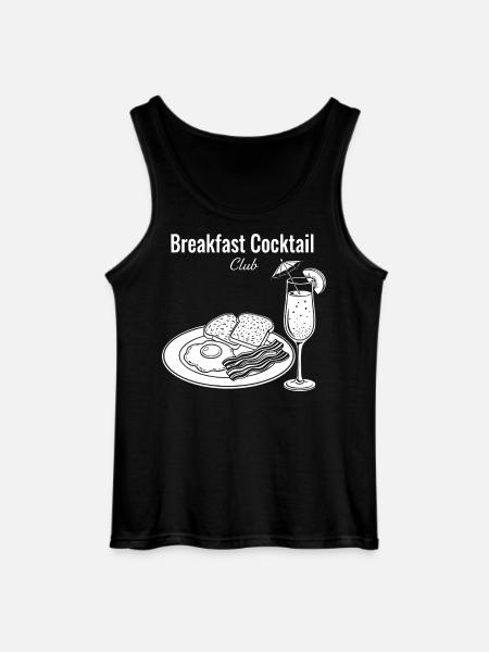 Breakfast Cocktail Club Brunch Coffee Bacon - Gildan Men’s Tank Top - black