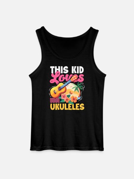 Lustiges Ukulele Designs Und Sprüche - Gildan Männer Tank Top - Schwarz