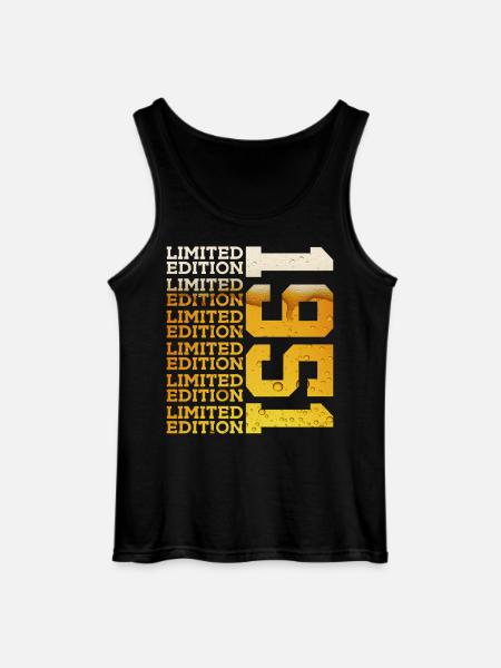 LIMITED EDITION 1951 BEER 75TH BIRTHDAY - Gildan Men’s Tank Top - black