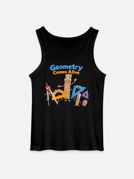 Geometry brought to life - Gildan Men’s Tank Top - black