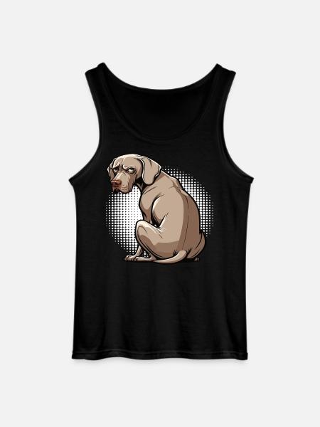 Propriétaire de Weimaraner Passionné de Weimaraner - Débardeur Gildan Homme - noir