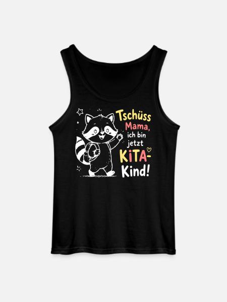 KiTa Abschied mit Waschbär - Gildan Männer Tank Top - Schwarz