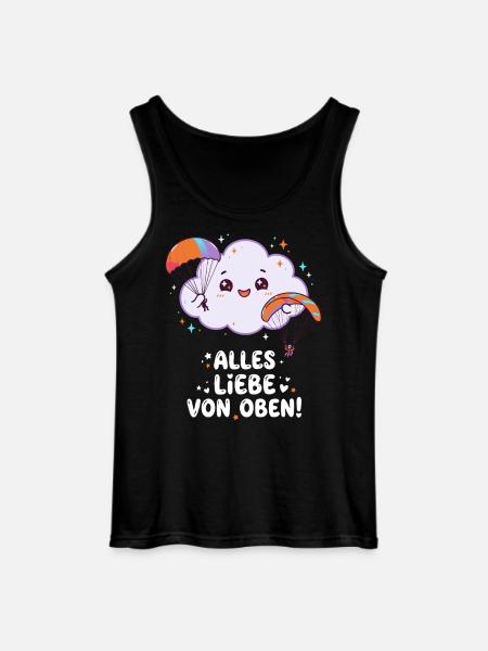 Fallschirmspringen Alles Liebe Von Oben - Gildan Männer Tank Top - Schwarz
