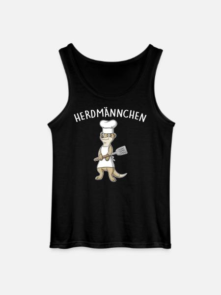 Herdmännchen – Erdmännchen am Grill - Gildan Männer Tank Top - Schwarz