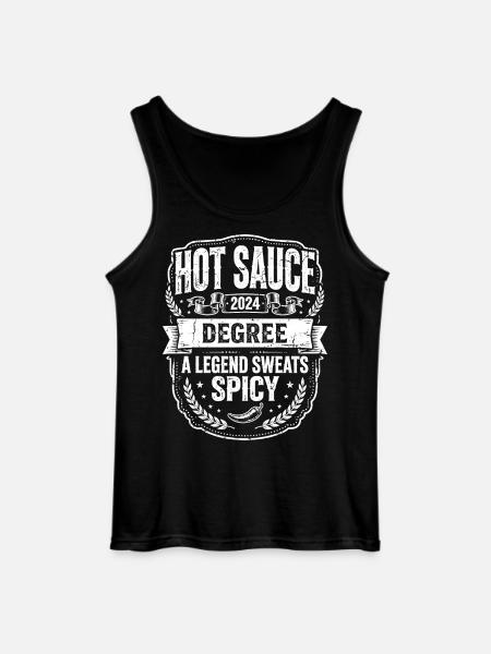 Hot Sauce Degree Spicy Legend - Gildan Men’s Tank Top - black