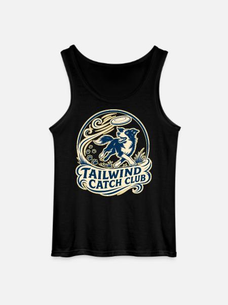 TAILWIND CATCH CLUB Dog - Gildan Men’s Tank Top - black