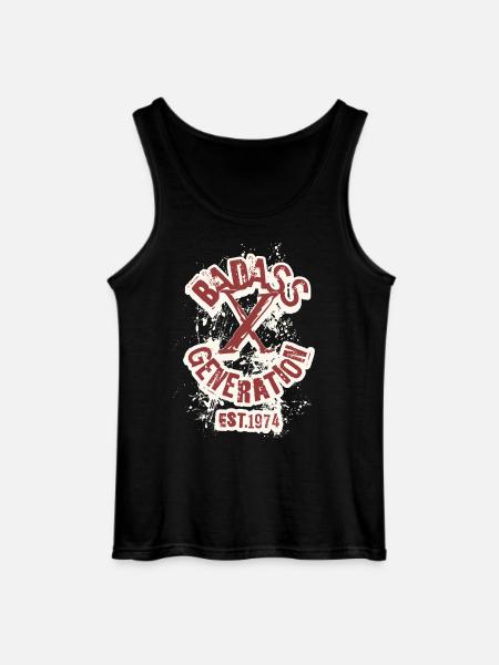 Badass Generation X 1974 - Débardeur Gildan Homme - noir