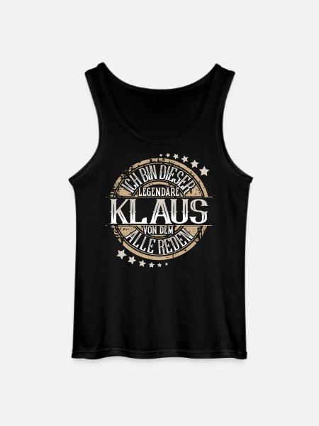 Klaus - Gildan Männer Tank Top - Schwarz