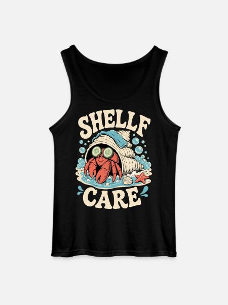 Shelf Care – Wellness Hermit Crab - Gildan Men’s Tank Top - black