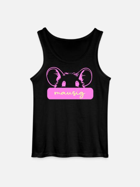 Cute Mouse - Gildan Men’s Tank Top - black