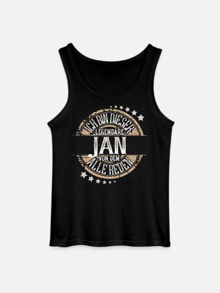 Jan - Gildan Männer Tank Top - Schwarz