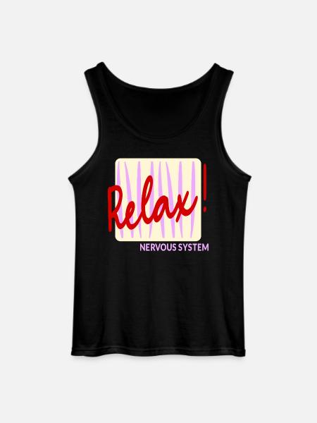 Nervous System Relax - Gildan Men’s Tank Top - black