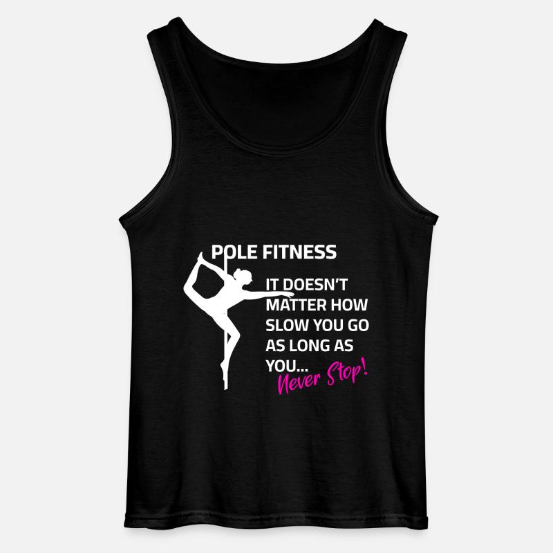 Pole dance Spruch Training Motivation - Gildan Männer Tank Top - Schwarz